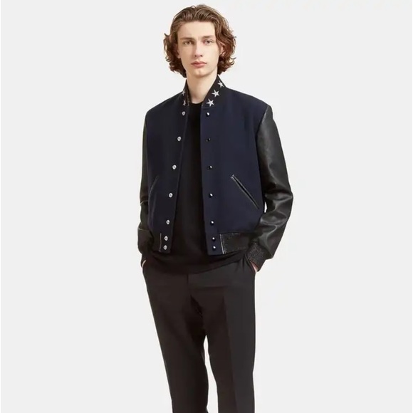 Saint Laurent Star Collar Teddy Jacket - Picture 2 of 4